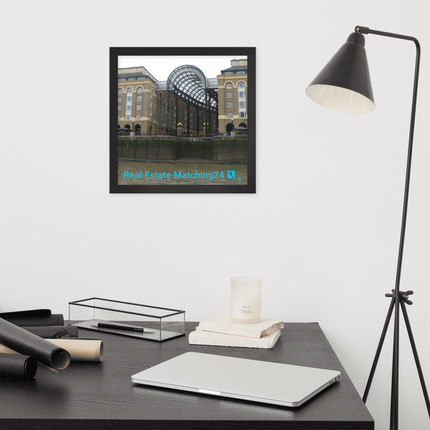 Hay's Galleria Framed poster with Real Estate Matching24 Logo