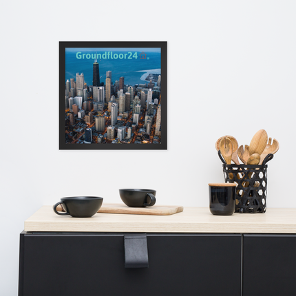 Beutiful Sinari Framed poster with Groundfloor24 Logo
