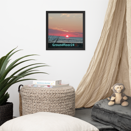 Beautiful Framed poster with Groundfloor24 Logo