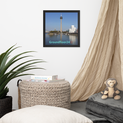 Lovely Sinari Framed poster with Groundfloor24 Logo