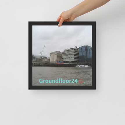 Beautiful Place Framed poster with Groundfloor24 Logo