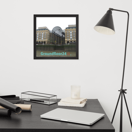 Hay's Galleria Framed poster with Groundfloor24 Logo