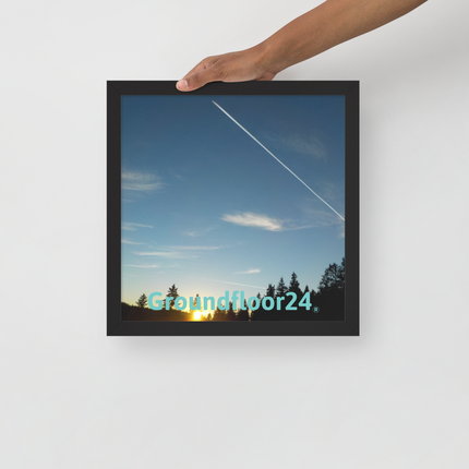 Attractive Sinari Framed poster with Groundfloor24 without House Logo