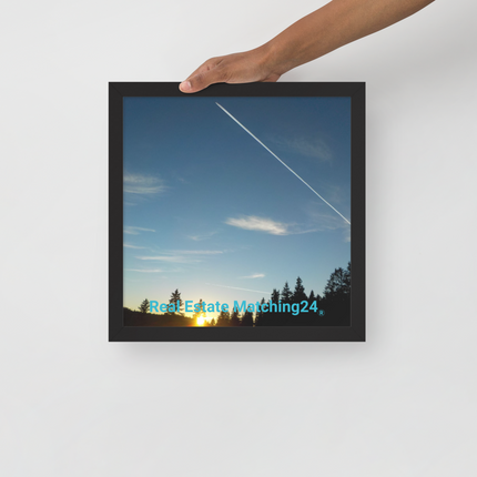 Attractive Sinari Framed poster with realestatematching24 without key Logo