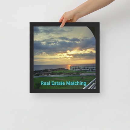 Natural View Framed poster with realestatematching without key Logo