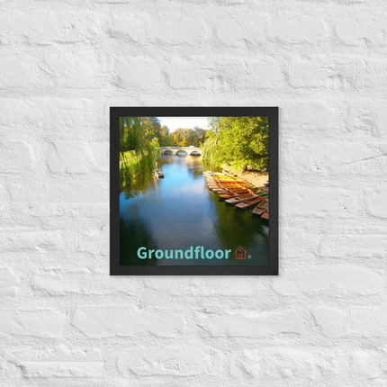 Beautiful Nature Framed poster with Groundfloor with House Logo