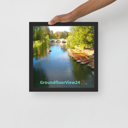 Beautiful Nature Framed poster with groundfloorview24 with House Logo