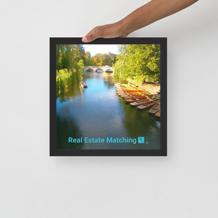 Beautiful Nature Framed poster with realestatematching with key Logo