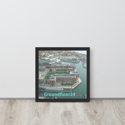 Nice City Framed poster with Groundfloor24 with House Logo