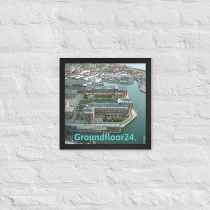 Nice City Framed poster with Groundfloor24 without House Logo