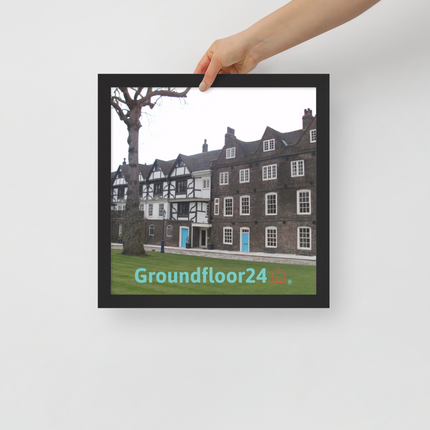 Beautiful Palace Framed poster with Groundfloor24 with House Logo