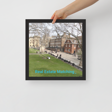 Beautiful Park Framed poster with realestatematching without key Logo