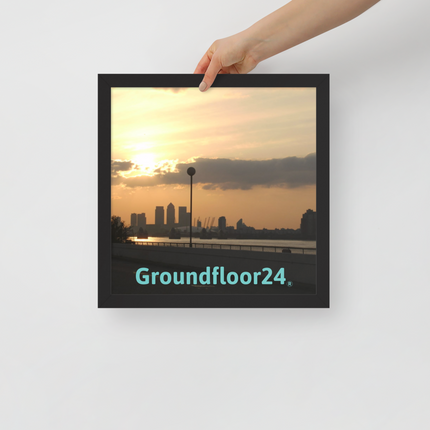 Majestic Sunset Framed poster with Groundfloor24 without House Logo