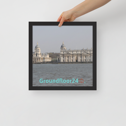 Riverside Beauty Framed poster with Groundfloor24 with House Logo
