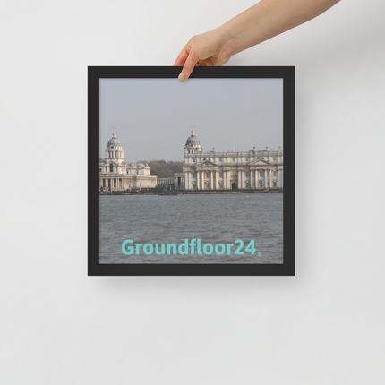 Riverside Beauty Framed poster with Groundfloor24 without House Logo