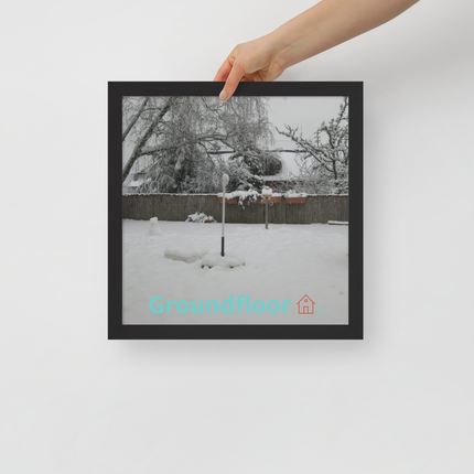 Winter Wonderland Framed poster with Groundfloor with House Logo
