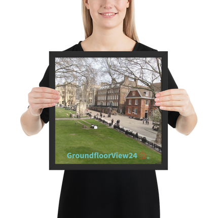Beautiful Park Framed poster with groundfloorview24 with House Logo