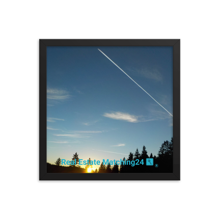 Attractive Sinari Framed poster with realestatematching24 with key Logo
