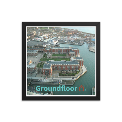 Nice City Framed poster with Groundfloor with House Logo