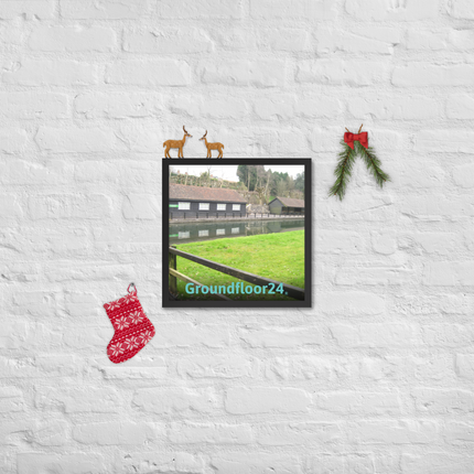 Lakeside Serenity Framed poster with Groundfloor24 without House Logo