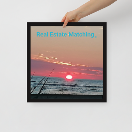 Beautiful Framed poster with Real Estate Matching Logo