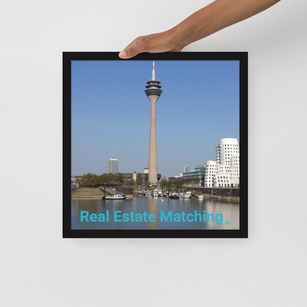 Lovely Sinari Framed poster with Real Estate Matching Logo