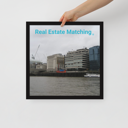 Beautiful Place Framed poster with Real Estate Matching Logo