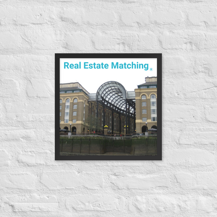 Hay's Galleria Framed poster with Real Estate Matching Logo
