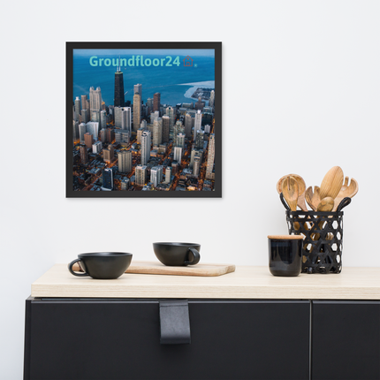 Beutiful Sinari Framed poster with Groundfloor24 Logo