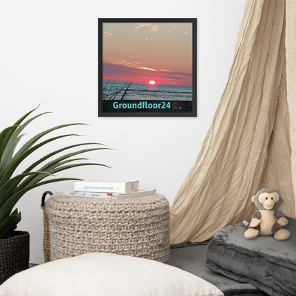 Beautiful Framed poster with Groundfloor24 Logo