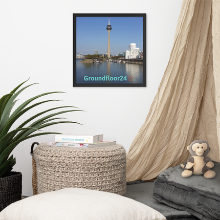 Lovely Sinari Framed poster with Groundfloor24 Logo