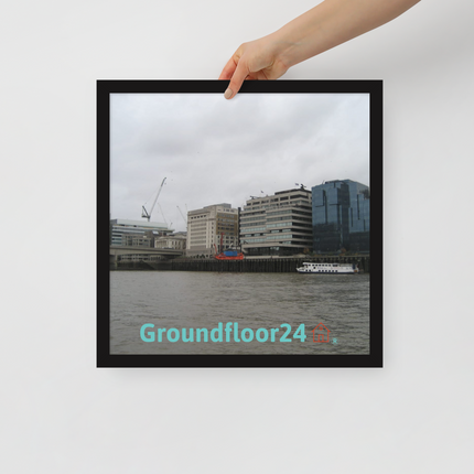 Beautiful Place Framed poster with Groundfloor24 Logo