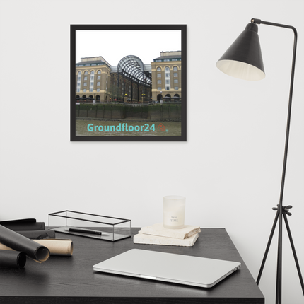 Hay's Galleria Framed poster with Groundfloor24 Logo