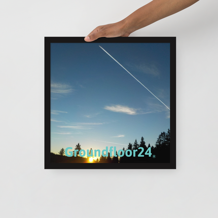 Attractive Sinari Framed poster with Groundfloor24 without House Logo