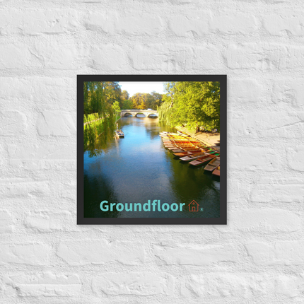 Beautiful Nature Framed poster with Groundfloor with House Logo