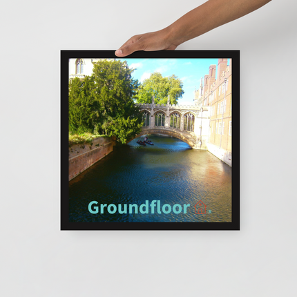 Beautiful Canel Framed poster with Groundfloor with House Logo