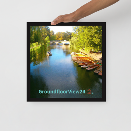 Beautiful Nature Framed poster with groundfloorview24 with House Logo