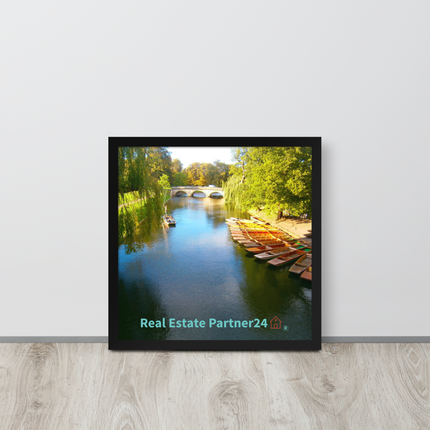 Beautiful Nature Framed poster with realestatepartner24 with house Logo