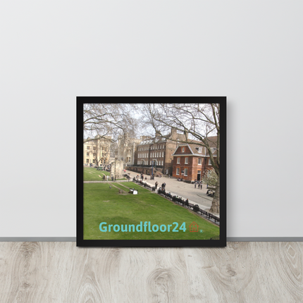 Beautiful Park Framed poster with Groundfloor24 with House Logo