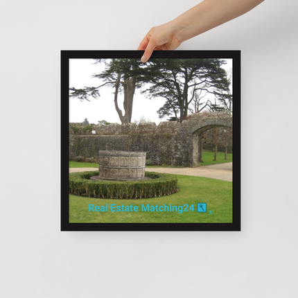 Nature's Wonders Framed poster with realestatematching24 with key Logo
