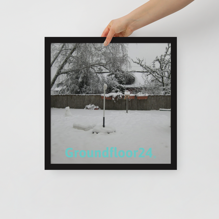 Winter Wonderland Framed poster with Groundfloor24 without House Logo