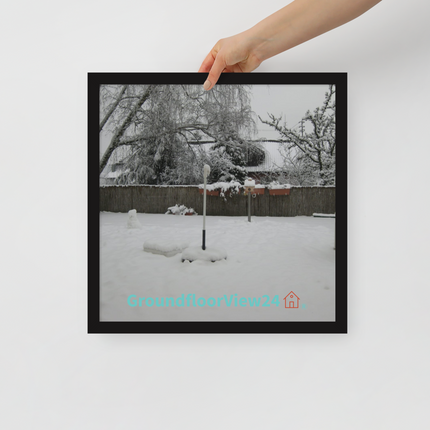 Winter Wonderland Framed poster with groundfloorview24 with House Logo