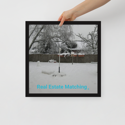Winter Wonderland Framed poster with realestatematching without key Logo