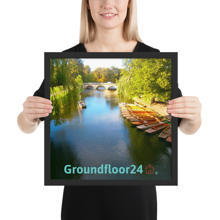 Beautiful Nature Framed poster with Groundfloor24 with House Logo