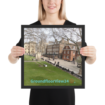 Beautiful Park Framed poster with groundfloorview24 with House Logo