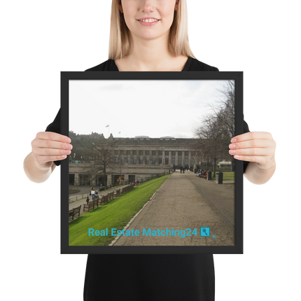 Majestic Palace Framed poster with realestatematching24 with key Logo