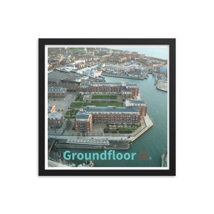 Nice City Framed poster with Groundfloor with House Logo