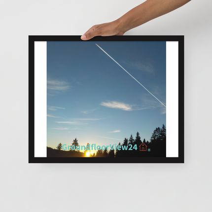 Attractive Sinari Framed poster with groundfloorview24 with House Logo