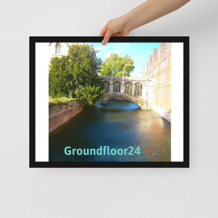 Beautiful Canel Framed poster with Groundfloor24 with House Logo