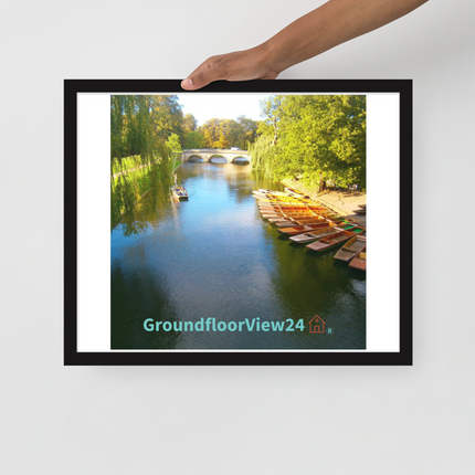 Beautiful Nature Framed poster with groundfloorview24 with House Logo